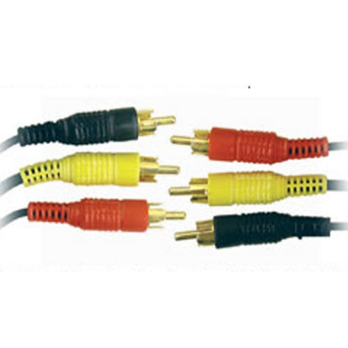 Triple 3x RCA Cable Gold Phono Audio Video Lead 3 m
