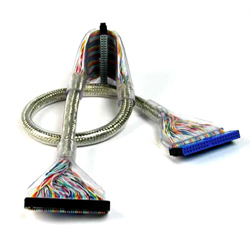 Round Fast Parallel ATA 133 IDE Drive Cable Silver 45 cm