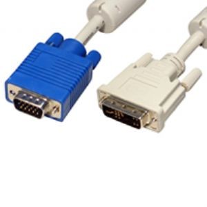 DVI-A male to 15 pin SVGA / VGA male Cable Lead 2m DV-104