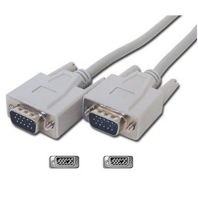VGA Monitor Replacement Cable Beige 15 m