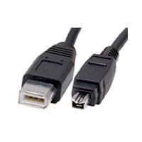 4 pin to 6 pin Firewire Cable 1 m
