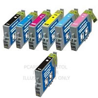 Epson R265 R360 Comp. 1 Set of 6 + 1 black