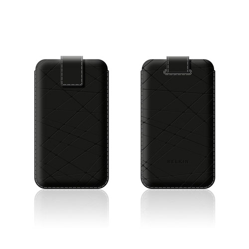 Belkin Leather Pull Tab Folio Case for iPod touch 2nd Gen Black F8Z263ea